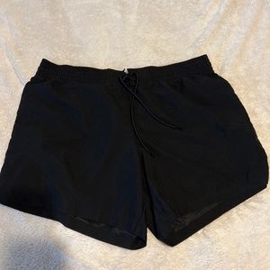 Black swim shorts